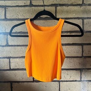 Orange Wild Fable Cropped Tank Top
